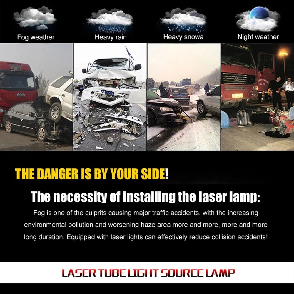 USB Car Starry Sky Atmosphere Light Auto Anti Collision Rear-end Laser Tail Fog Brake Parking Lamp Stop Rearing Warning Li | Автомобили и