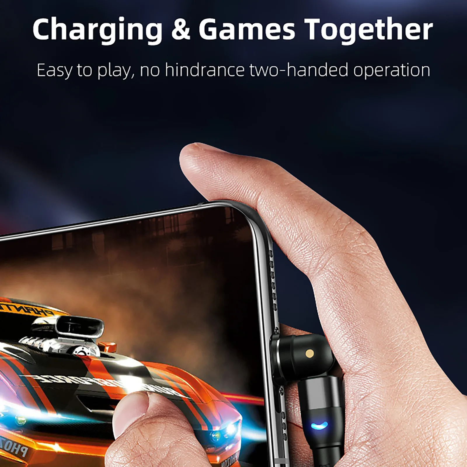 Type-c Usb 540° 3a Fast Charging Rotating Magnetic Data Cable About 39in de datos magnético rápido Audifonos inalambicos | Электроника