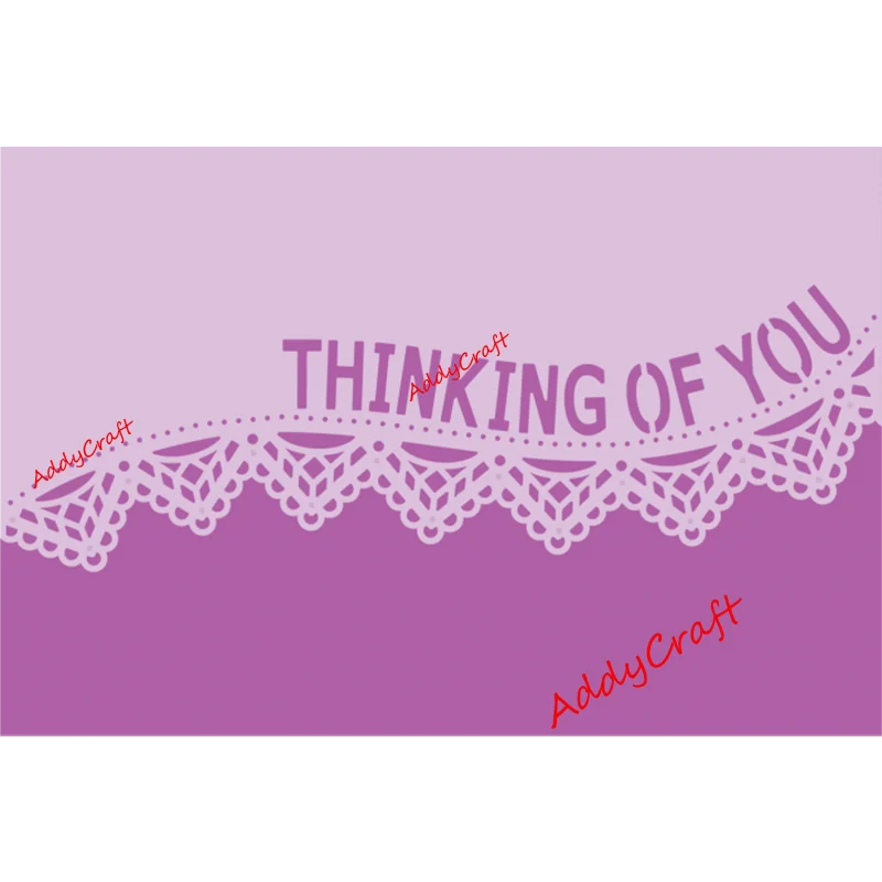 Металлические режущие штампы с изображением мышления о вас кружевная форма для