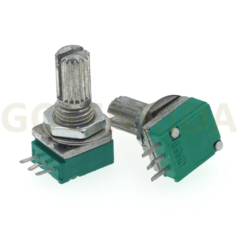 5 шт. RK097N 100K однокомпонентный потенциометр B100K с переключателем звука 3-контактный