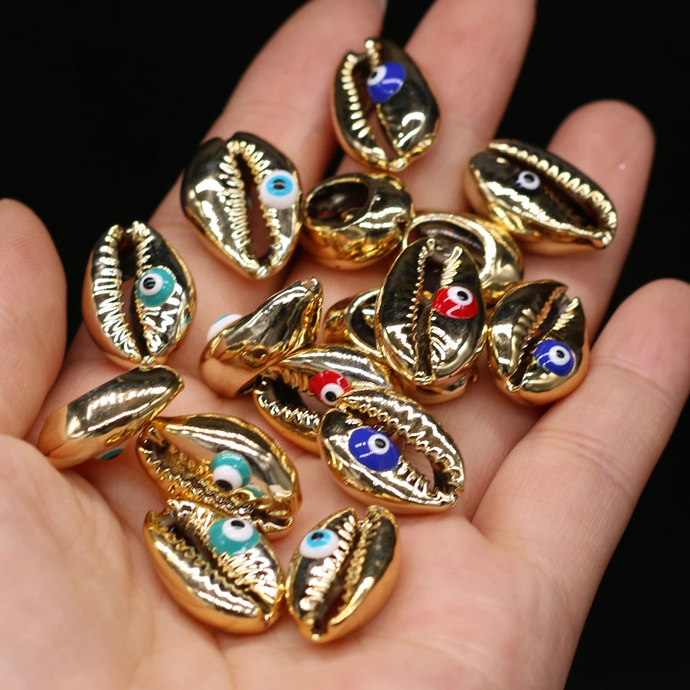 

Natural Shell Conch Beads Gold plated Spacer Bead Charm Jewelry Accessories Making Diy Women Necklace Bracelet Gifts