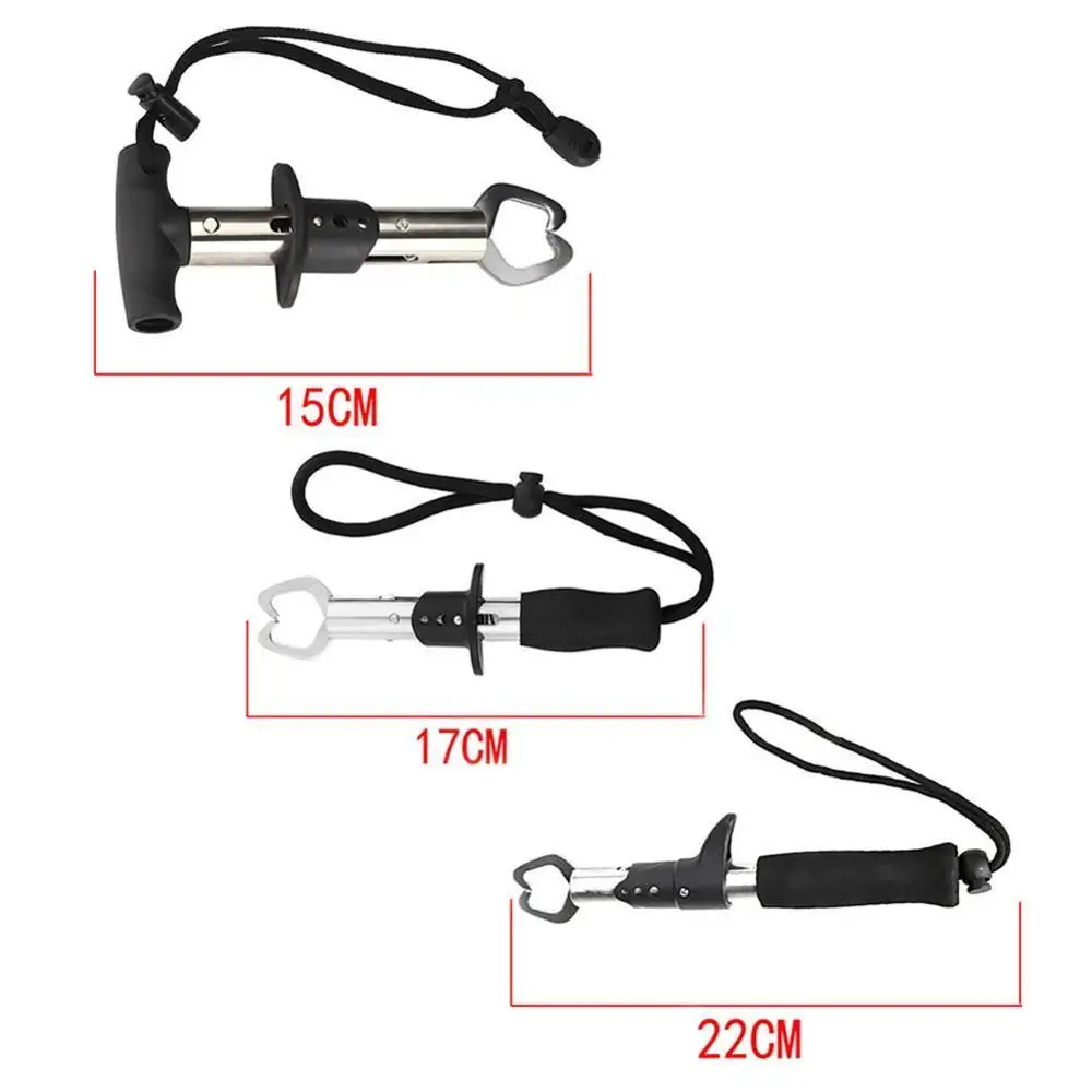 

Steel fish gripper Fish Lip Control with Fishing Fishing Ruler Clip Tool & Carp Scale Tackles Clamp Weight O8F1