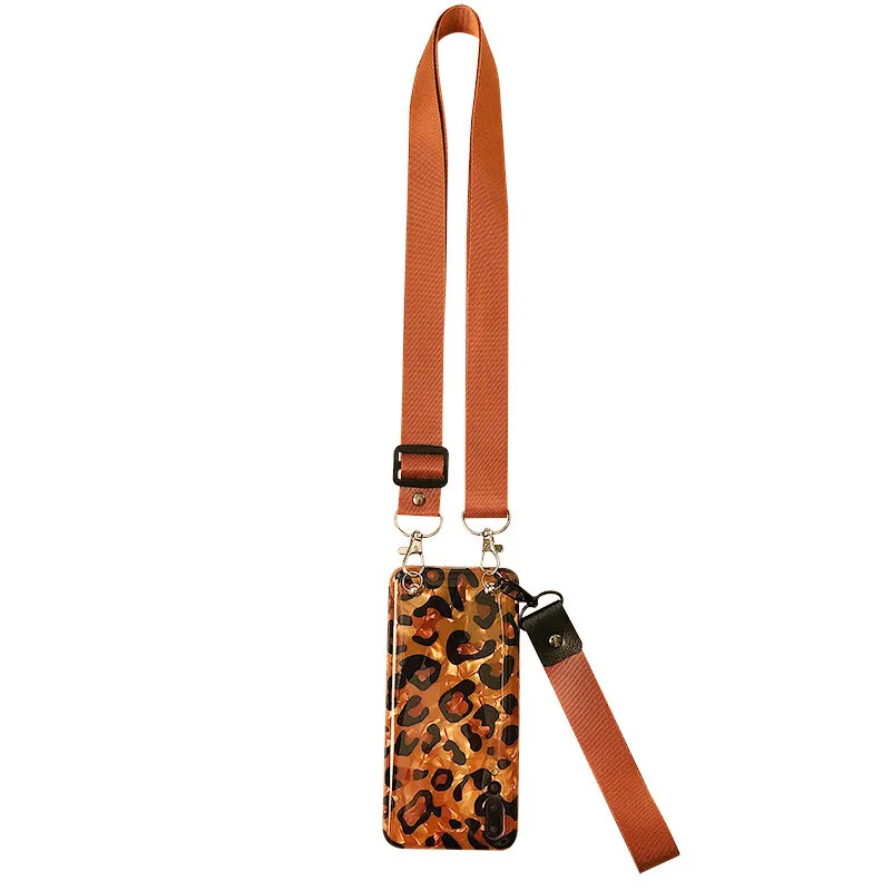 strap phone bag case Леопардовый ремешок ТПУ чехол для Xiaomi Redmi Note 7 mi 8 9 se lite A1 A2 play чехол блестящая фольга плечевой ремень Мягкий силиконовый p - Цвет: strap phone bag case