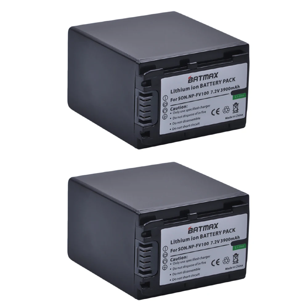 2 аккумулятора на 3900 мАч NP-FV100 NP FV100 + зарядное устройство с двумя USB-портами и