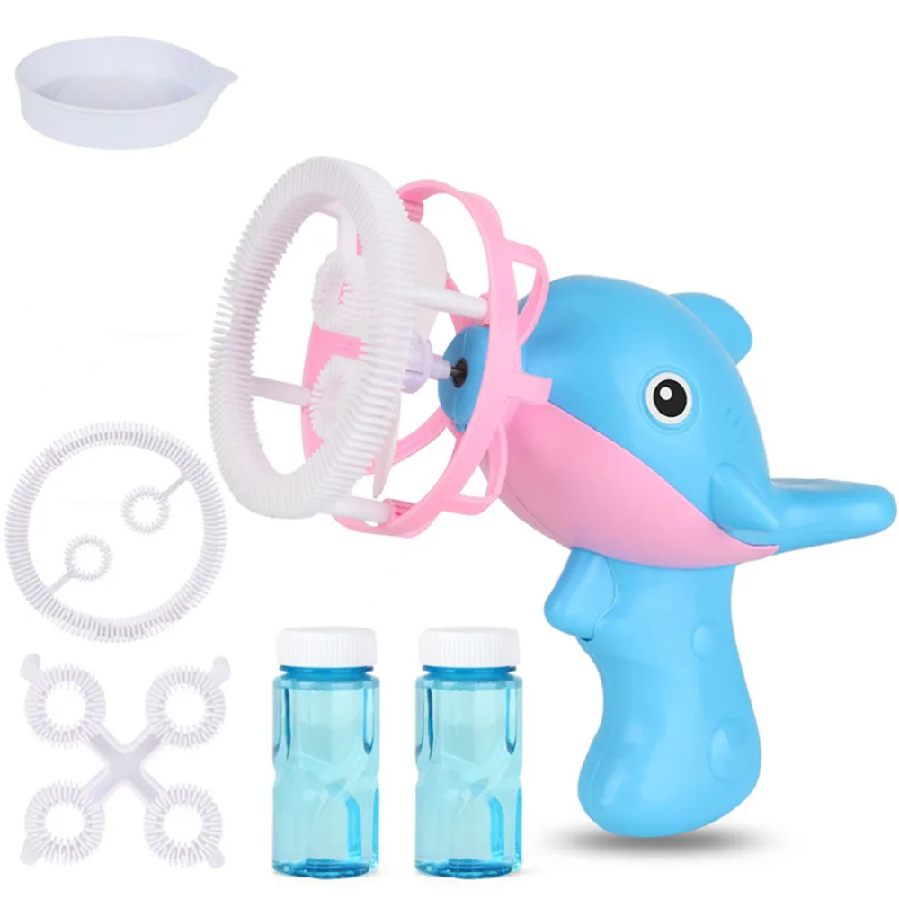 Электрический Дельфин Дуя пузыри игрушка забавный пузырь воздуходувка мыло вода