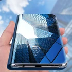Умный чехол с полным покрытием для Samsung Galaxy A51 A71 A01 S20 Ultra Plus A30 A40 A50 A7 360 A6 A8 Plus A9 2018, зеркальный чехол для телефона, 2018