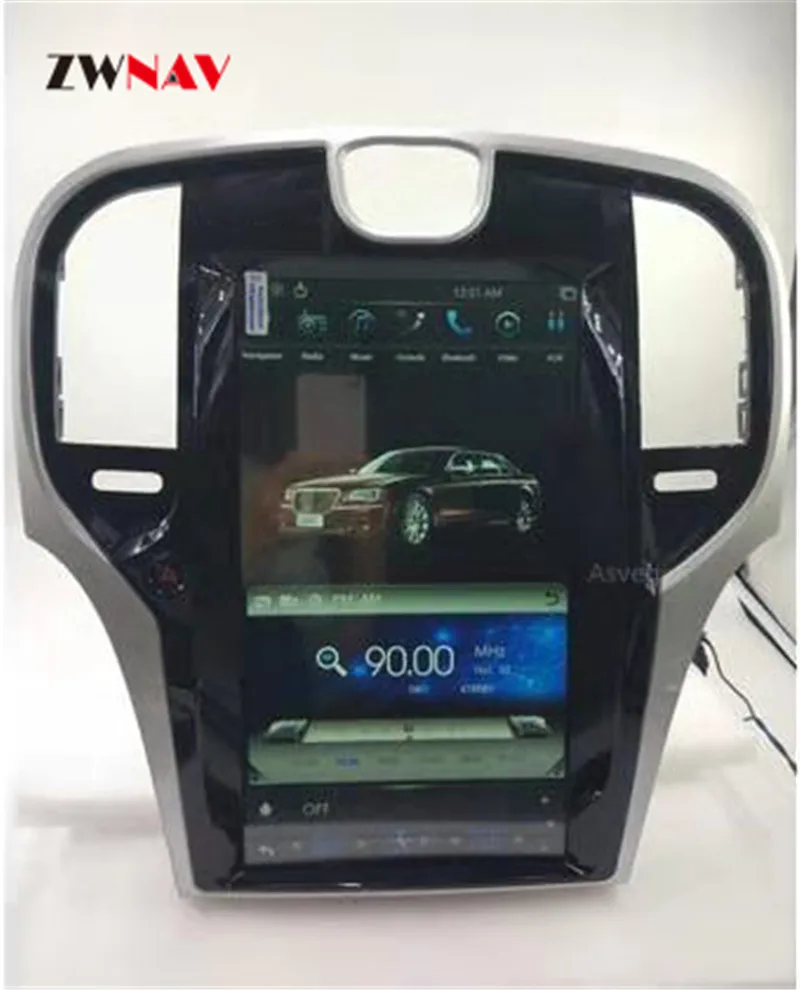 Tesla стиль вертикальный экран Android 8,1 Автомобильный gps навигатор для Chrysler 300C 2013+ головное устройство мультимедийный плеер радио магнитофон