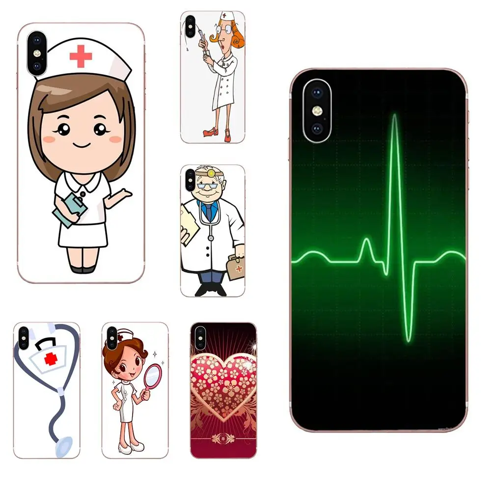Медсестры &quotмедицина&quot сердце для Galaxy J1 J2 J3 J330 J4 J5 J6 J7 J730 J8 2015 2016 2017 2018 mini Pro мягкий