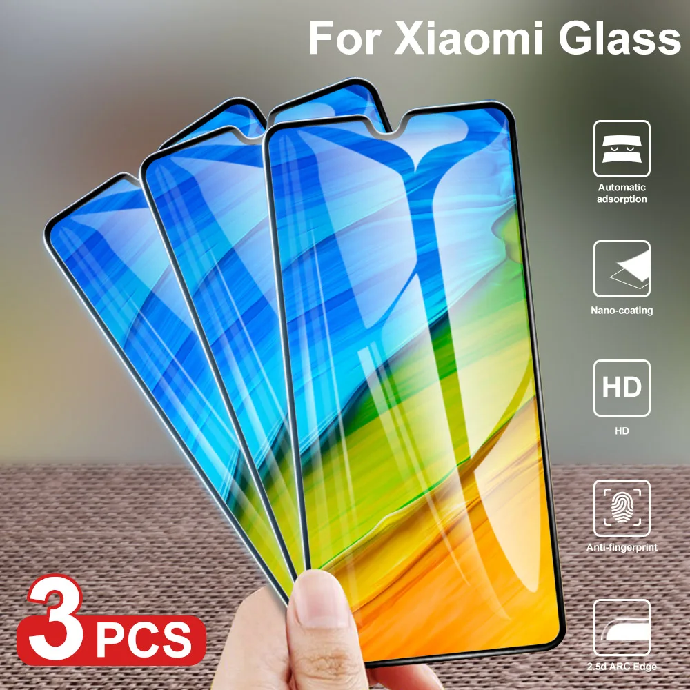 3 шт. закаленное стекло для Xiaomi Redmi note 7 6A 7A 5 Полное покрытие Защита экрана Note 8 MiA3 8Pro