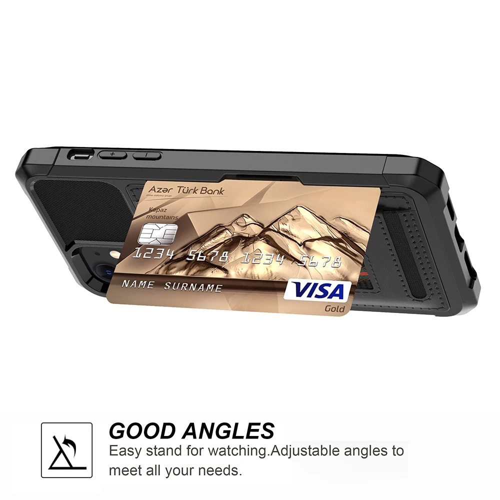 Чехол для телефона мягкий кожаный с магнитным держателем карт iPhone 12 Pro 11 Max XR XS X 7