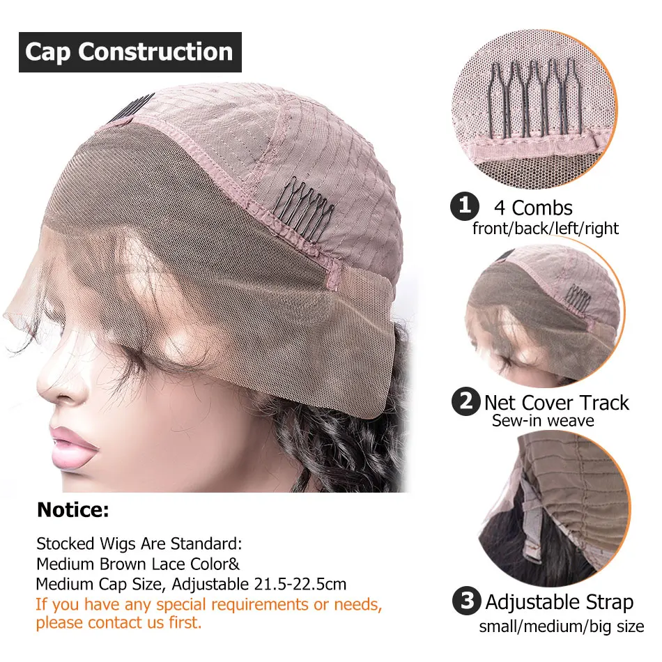 Harga Wig Gelombang Air Wig Rambut Manusia 13X4 Wig Renda Depan Untuk Wanita Kulit Hitam Wig Renda Depan Remy Telah Ditanami Dengan Rambut Bayi 150% Alibaby