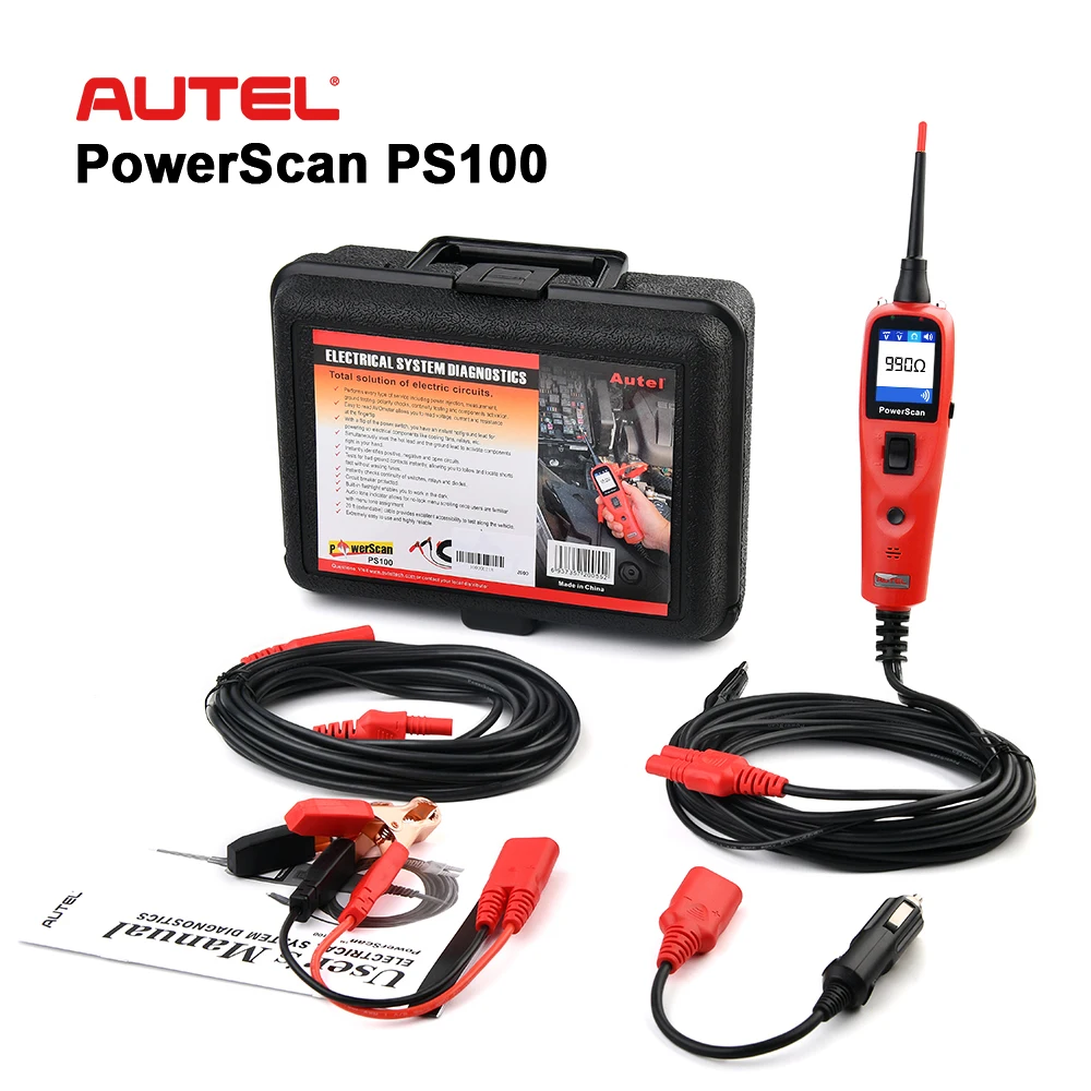 Autel PowerScan PS100 автомобильный тестер цепи диагностический инструмент AVOmeter