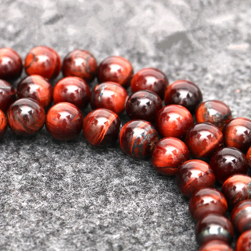 Элегантный натуральный камень тигровый глаз круглые свободные аксессуары