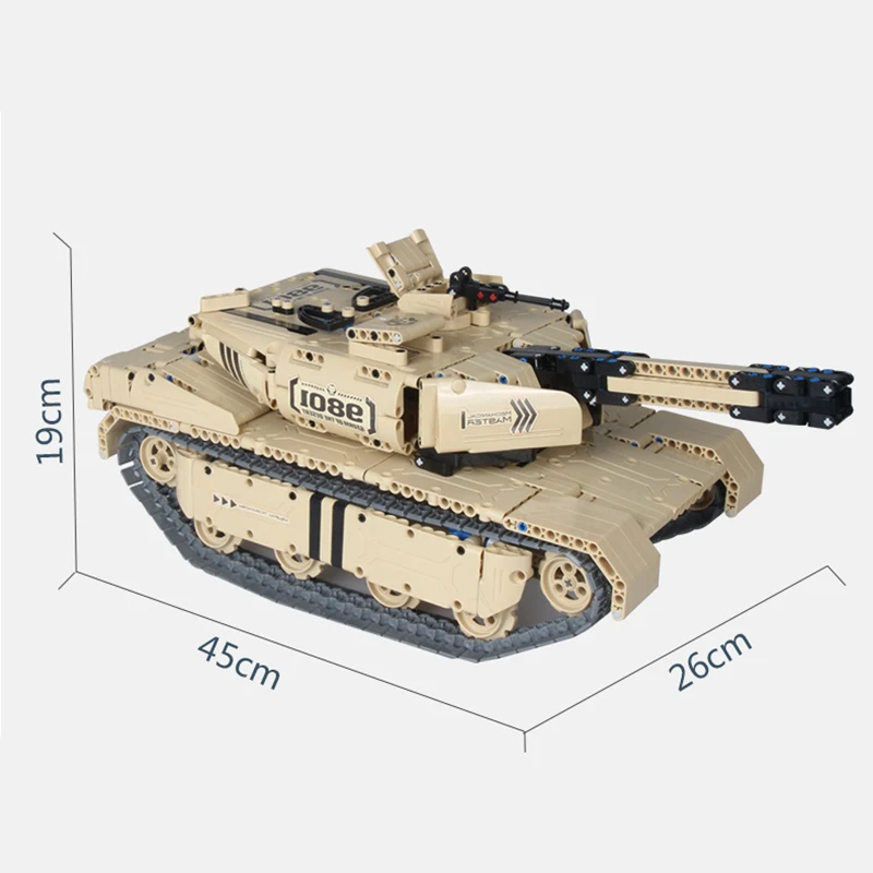 RC строительные блоки Танк Игрушка 9801 M1A2 1276 шт. армейский Военный пульт дистанционного управления 50 м расстояние построить игрушечный конструктор RC автомобиль подарок малыш