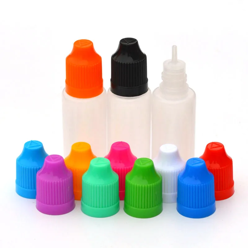 

20pcs 15ml PE Plastic Dropper Bottles Refillable Liquid Empty Bottle With Childproof Cap Squeezable Soft Vial