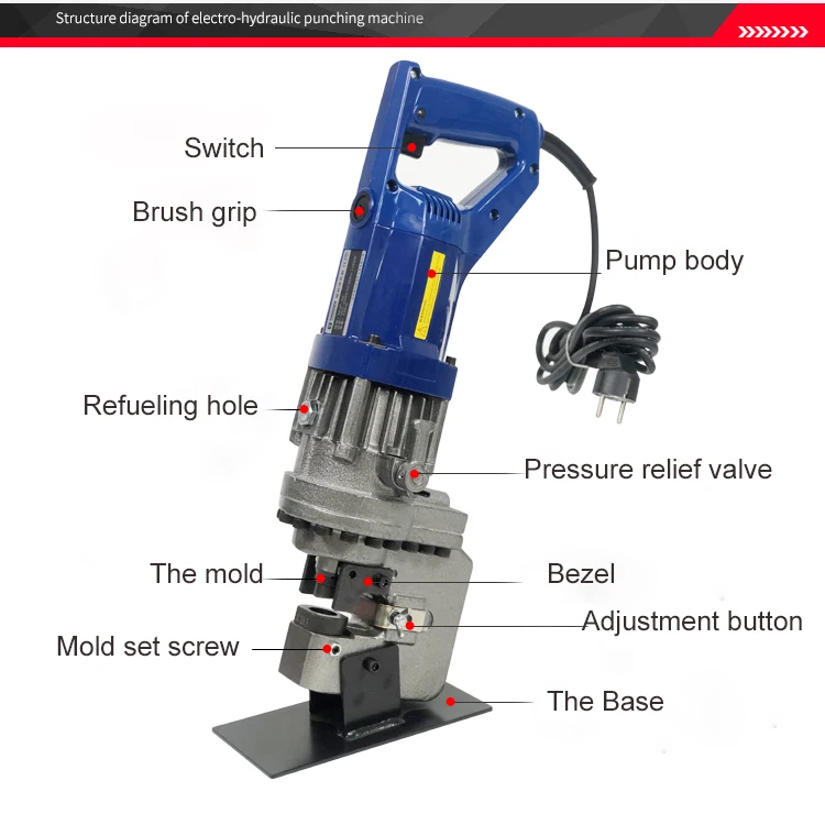 MHP 20 угловой стальной канал h образная сталь гидравлическая пробивая машина