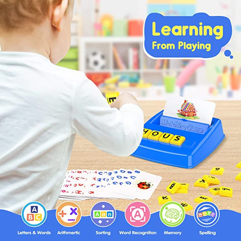 

Игра с подходящими буквами, обучающие игрушки для детей 3-7 лет, для мальчиков и девочек, цифры и ABC, правописанные игры, чулок THJ99