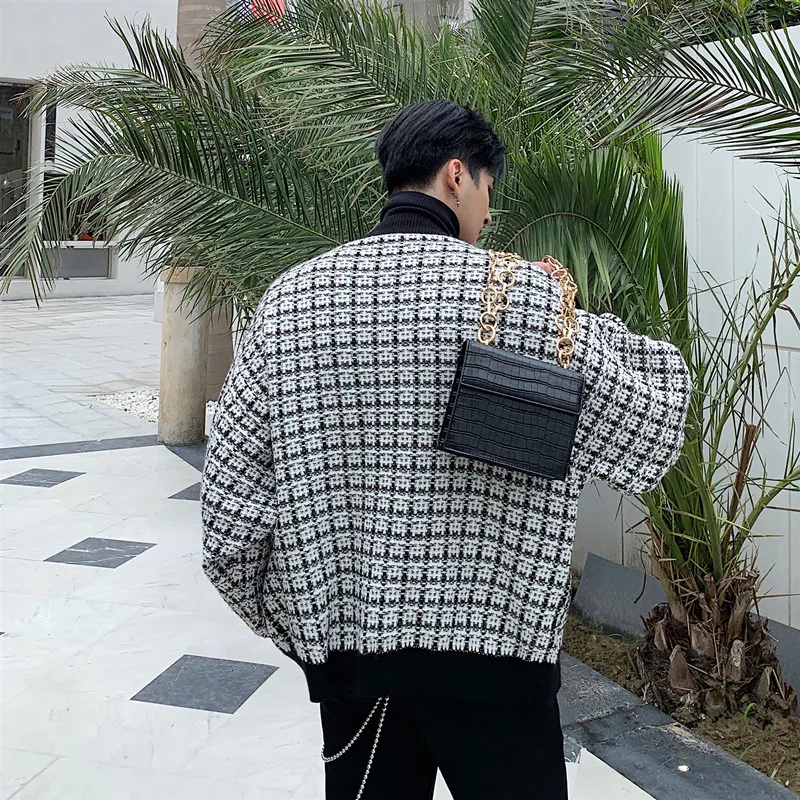 Корейская мужская модная одежда маленький настоящий свитер мужской