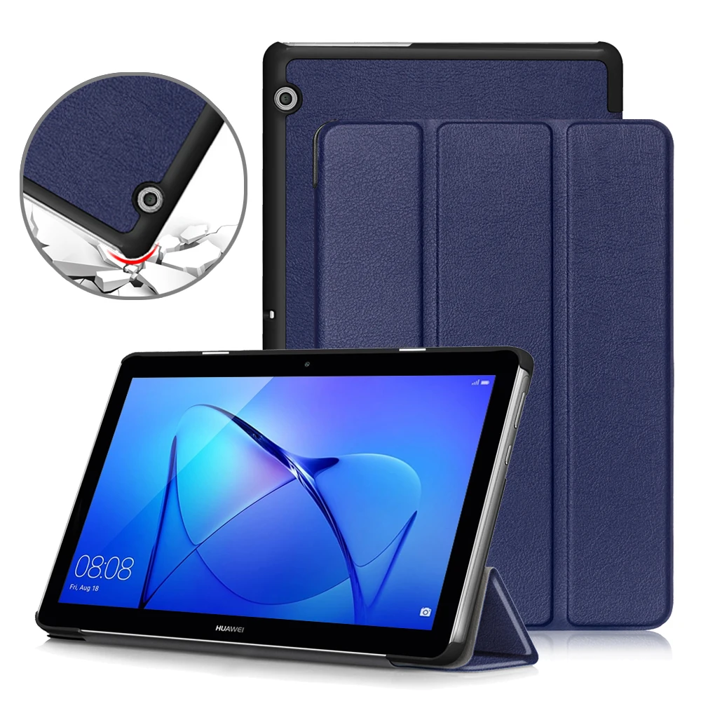 Тонкий чехол для Huawei MediaPad T3 10 складная подставка из искусственной кожи телефона