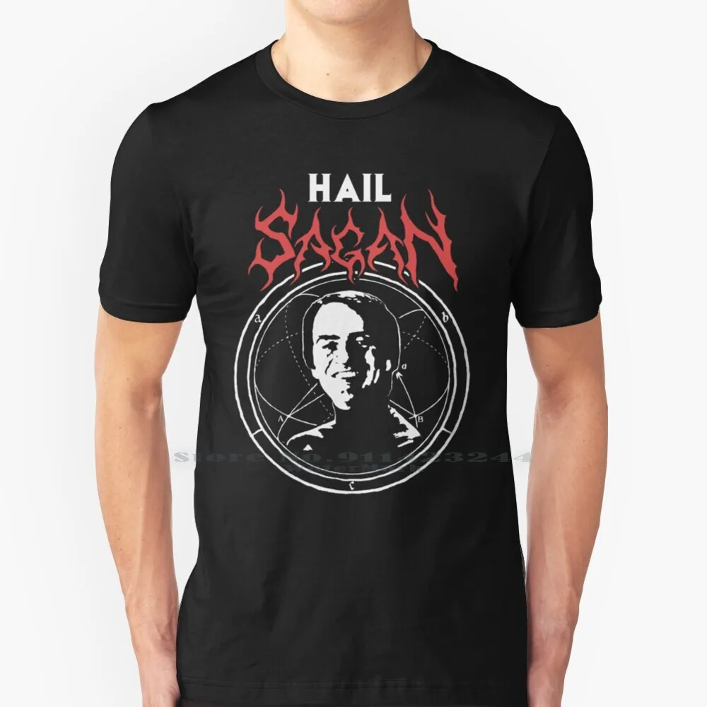 Футболка из чистого хлопка с принтом Карла сагана града атеизма астрономический