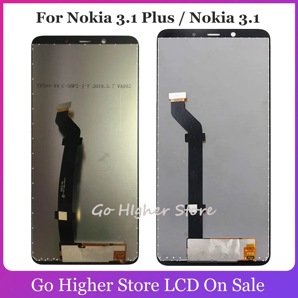 Для Nokia 3 1/Nokia 1 Plus ЖК дисплей сенсорный экран дигитайзер в сборе Замена TA 1118 1104 1125