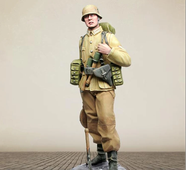 Масштаб 1/16 Неокрашенная фигурка из смолы инженерная Коллекционная | Игрушки и