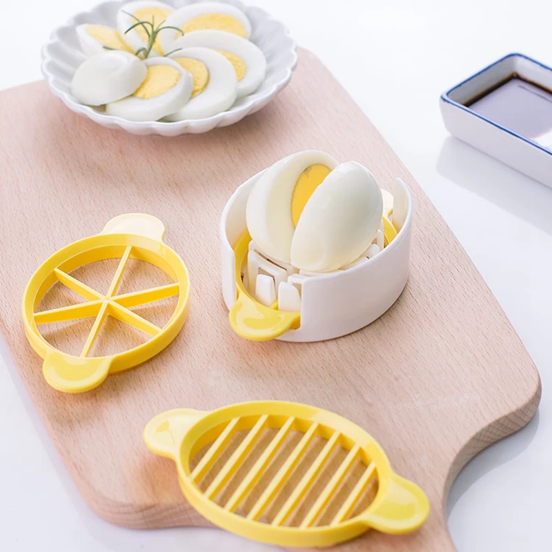 

Egg Slicer Boiled Eggs Chopper Multi-Functional Safe Preserved Egg Soft Fruits Food Slicing Tool Home Restaurant Kitchen Gadgets