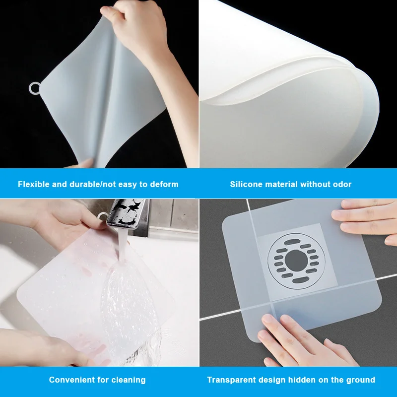 

1/2pcs Sewer Smell Removal Sealing Silicone Cover Anti-smell Drain Sealing Cover Bathroom Accessories Supplies Deodorant Cover