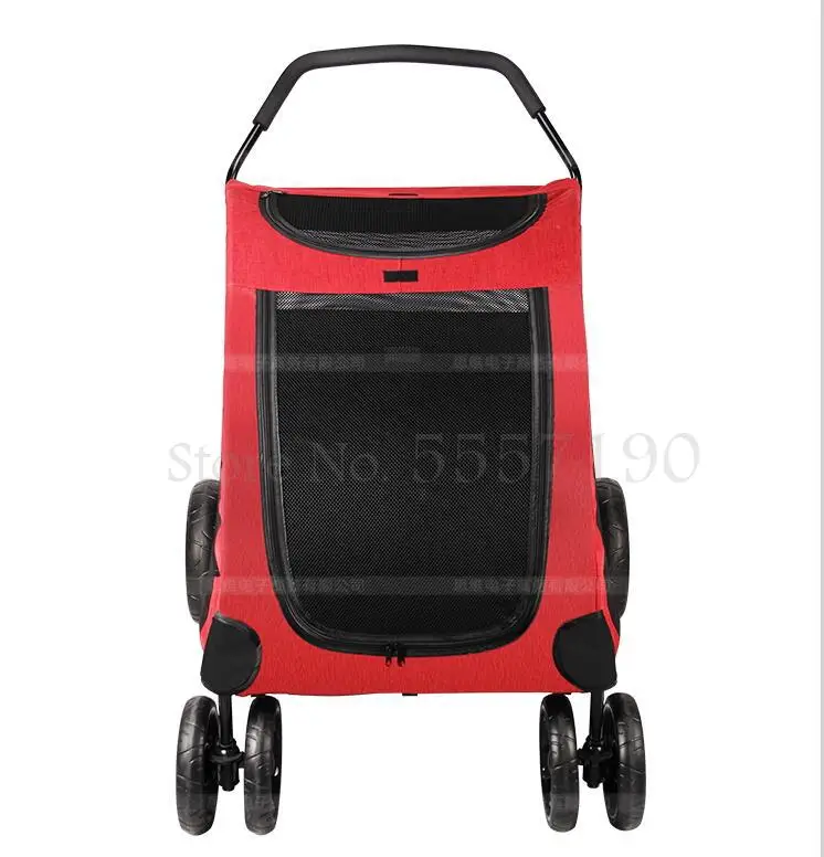 Большая Ручная коляска для домашних питомцев тележка животных
