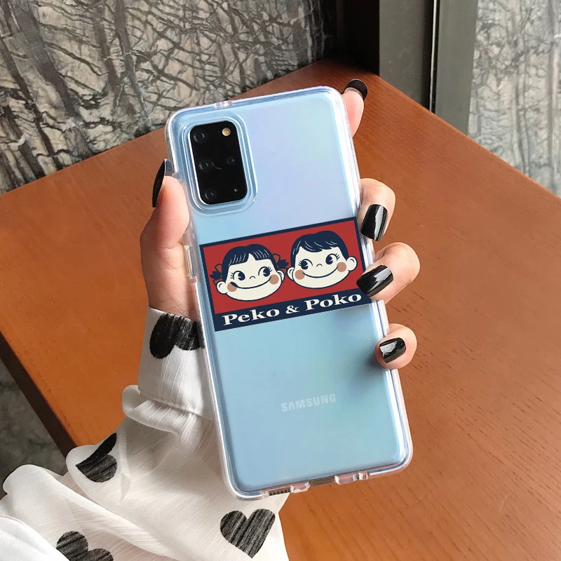 

Sweet Peko Milk Milky soft TPU phone case For Samsung A91 cover For Samsung A70 A80 A750 A51 A10 A30 A50 A71 A8 Back shell