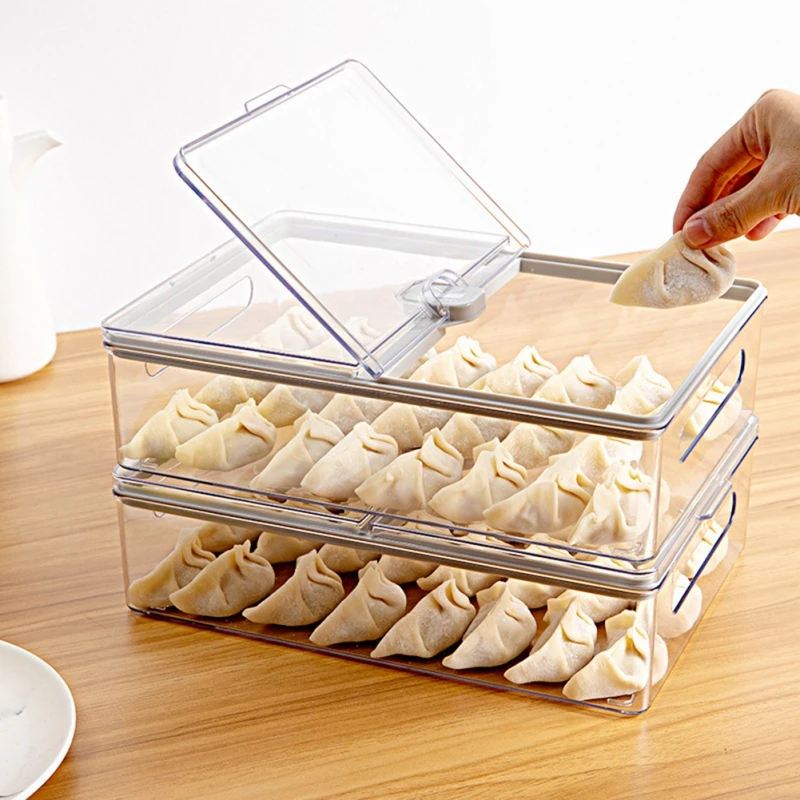 

Refrigerator Organizer Drawer Basket Refrigerator Pull-out Drawers Fresh Spacer Layer Storage Rack Kichen Storage Box