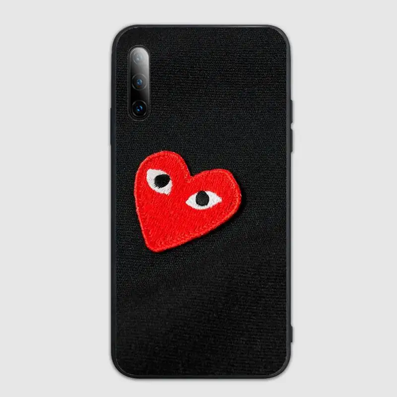 

PLAY Comme des Garcons Heart Phone Case For Samsung S Note20 10 2020 S5 21 30 ultra plus A81 Cover Fundas Coque