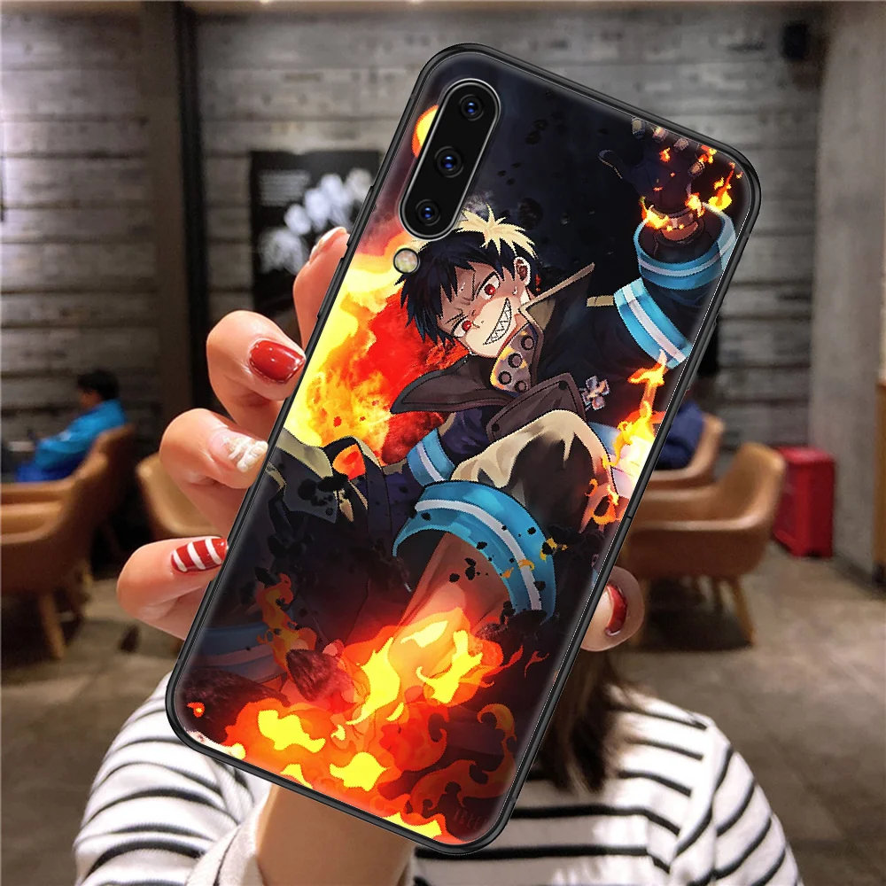 Чехол для телефона с аниме Fire Force Shinra Kusakabe Samsung Galaxy A 3 5 7 8 10 20 21 30 40 50 51 70 71 E S 2016 2018 4G