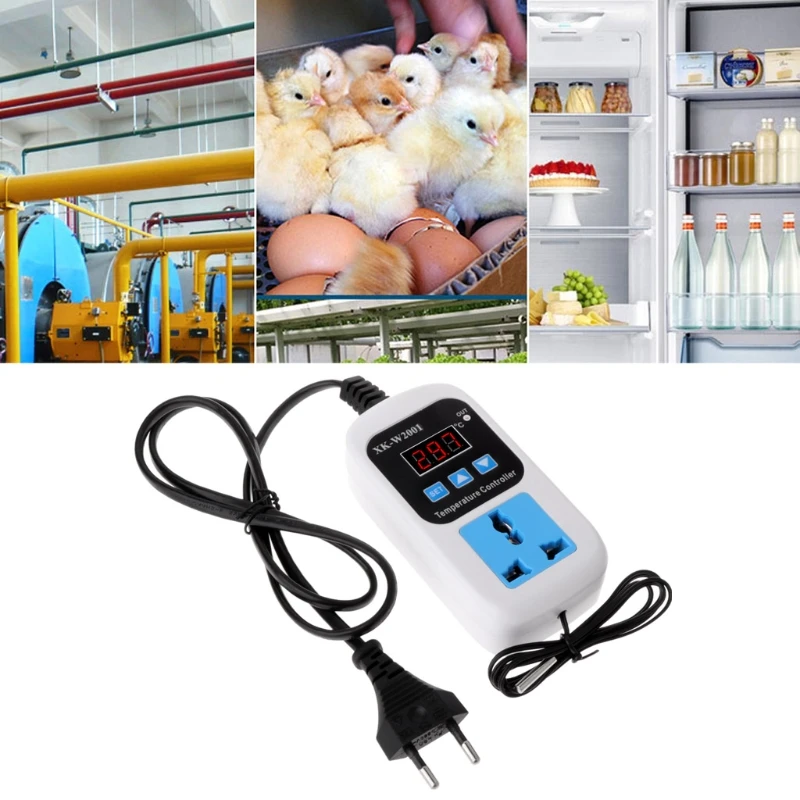 

Digital Thermostat -50~110C Temperature Controller Switch AC110-220V with Socket J6PC