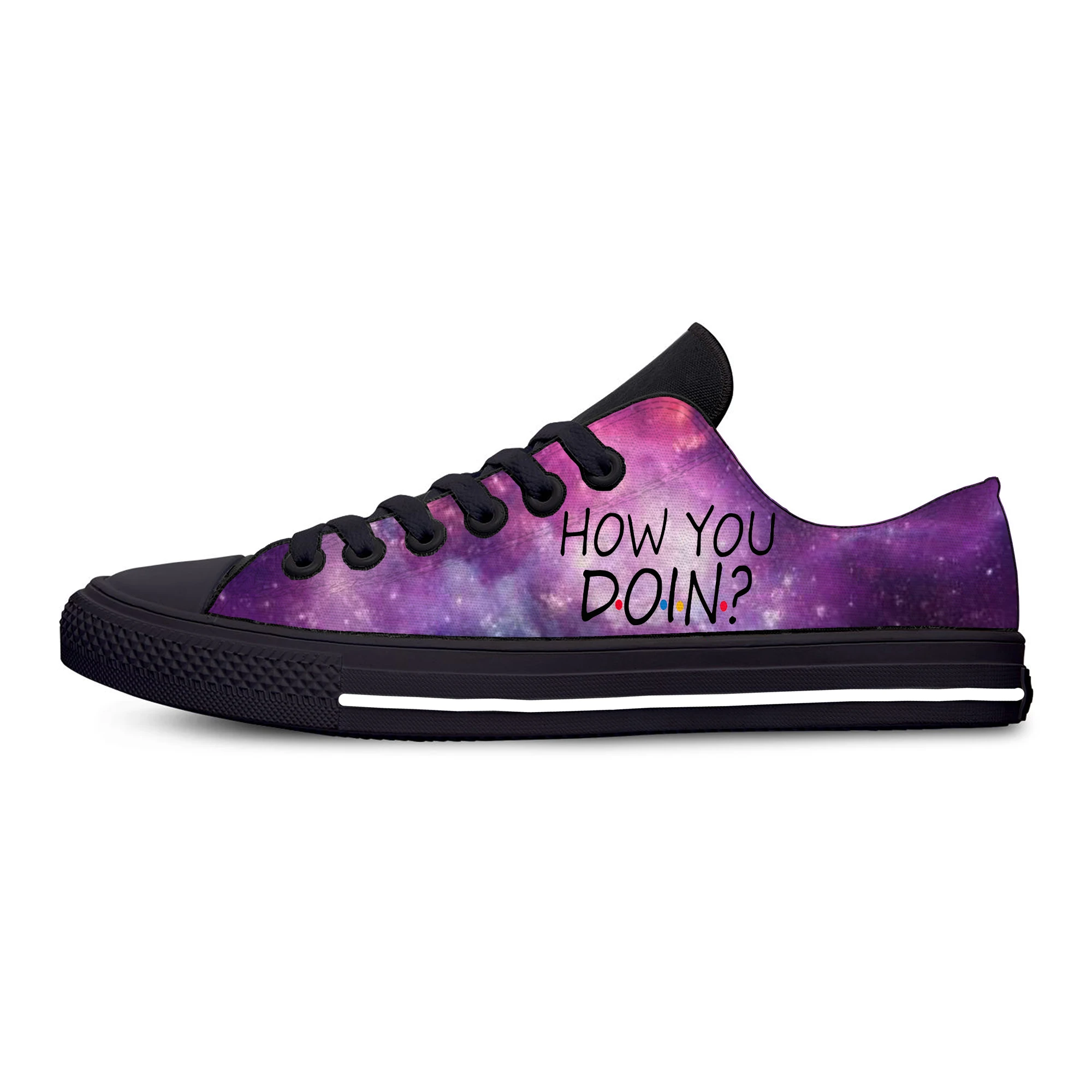 

Friends How You Doin Novelty Design New Arrive Fashion Lightweight Classic Canvas Shoes Men Women Casual Breathable Sneakers