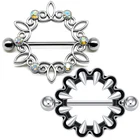 Кольцо для сосков, пирсинг для соска, из нержавеющей стали 316L