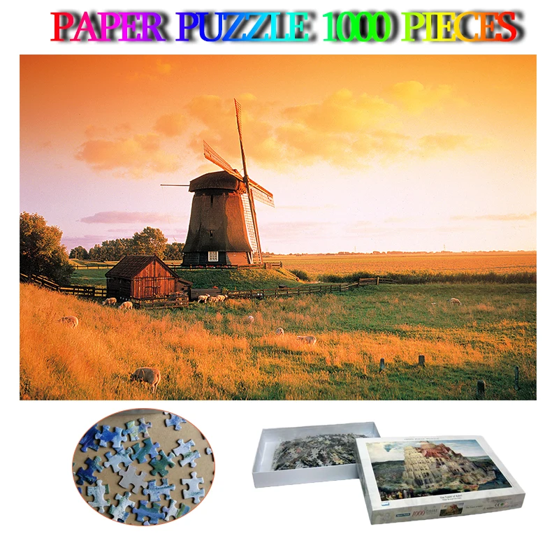 

Holland Paper Adults 1000 Pieces Puzzle Landscape Jigsaw Puzzle 1000 Pieces World Famous Landscape Puzzles Toys Children Gifts