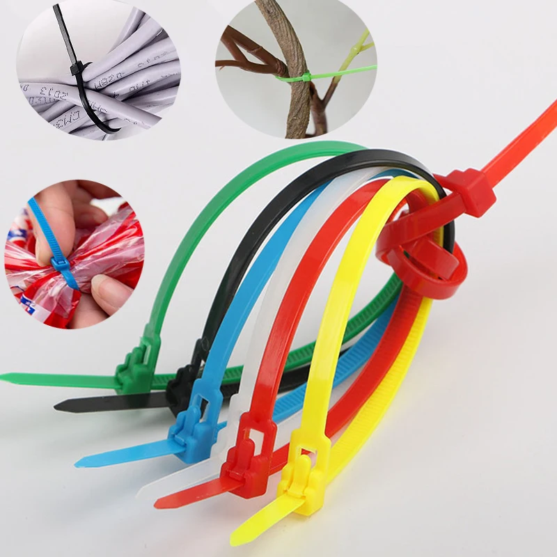 

25 Pcs Nylon Cable Self-locking Plastic Wire Zip Ties Set MRO & Industrial Supply Fasteners & Hardware Cable