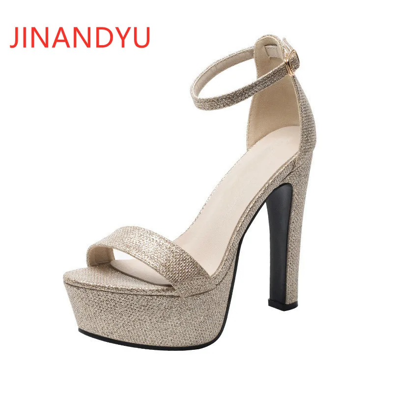 

Gold Black Heels Women Platform Sandals Fashion Woman Shoes High Heels Sexy Pumps Sandals Comfy Chunky Sandals Women Heels