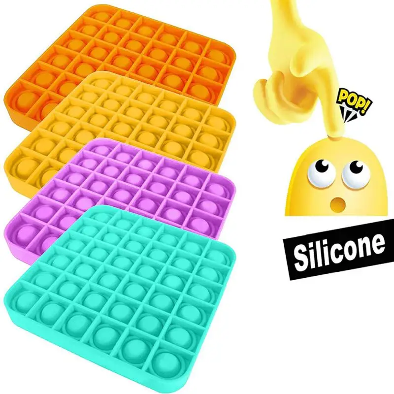 

1Pc New Fun POP Rainbow Decompression Toy Set Anti-stress Decompression Autism Relief Stress Adult Children Fun Finger Toys