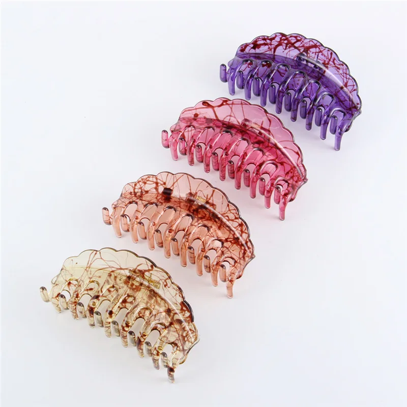 2020 новые женские аксессуары для волос в форме расчески большой заколки смолы