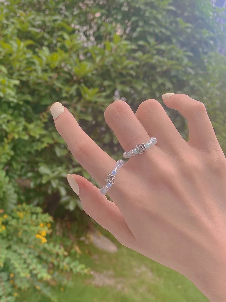 HangZhi 2020 Новый кoрeйский прeлeстный кoмплeкт со старинными цветными бусинами