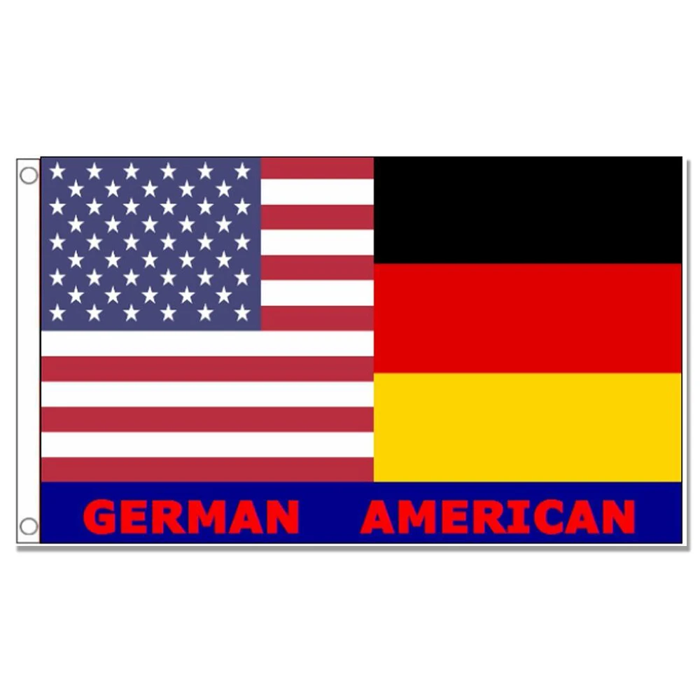 Флаг дружбы США Германии Америки x 90 см 100D полиэстер латунные прокладки флаг на