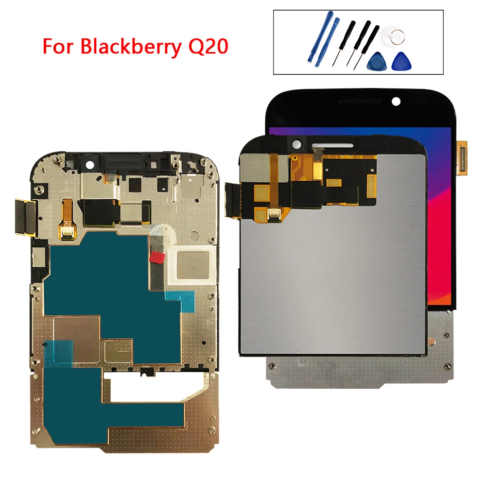 3 5 &quotlcd для BlackBerry Classic Q20 ЖК-дисплей сенсорный экран дигитайзер сборка с рамкой 100%