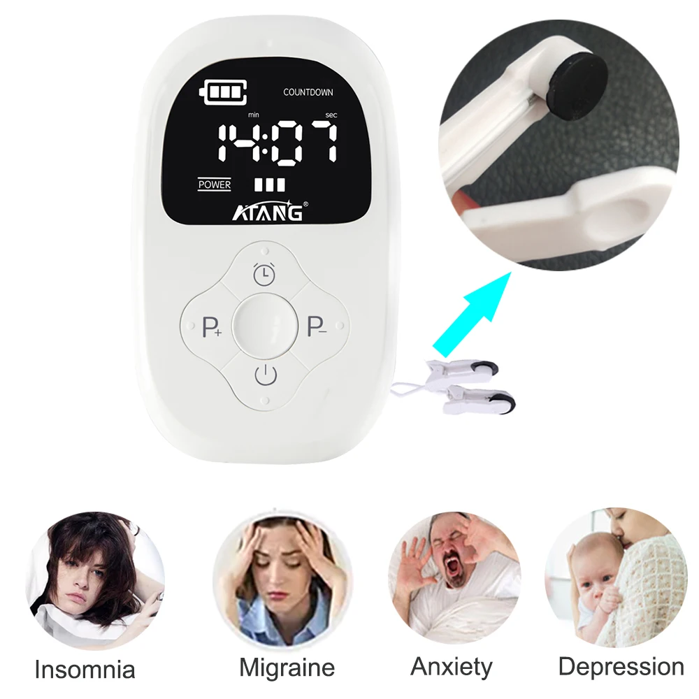

Sleep Aid Insomnia Cranial Electrotherapy Stimulator Device Brain Stimulation Anxiety Depression Migraine Headache