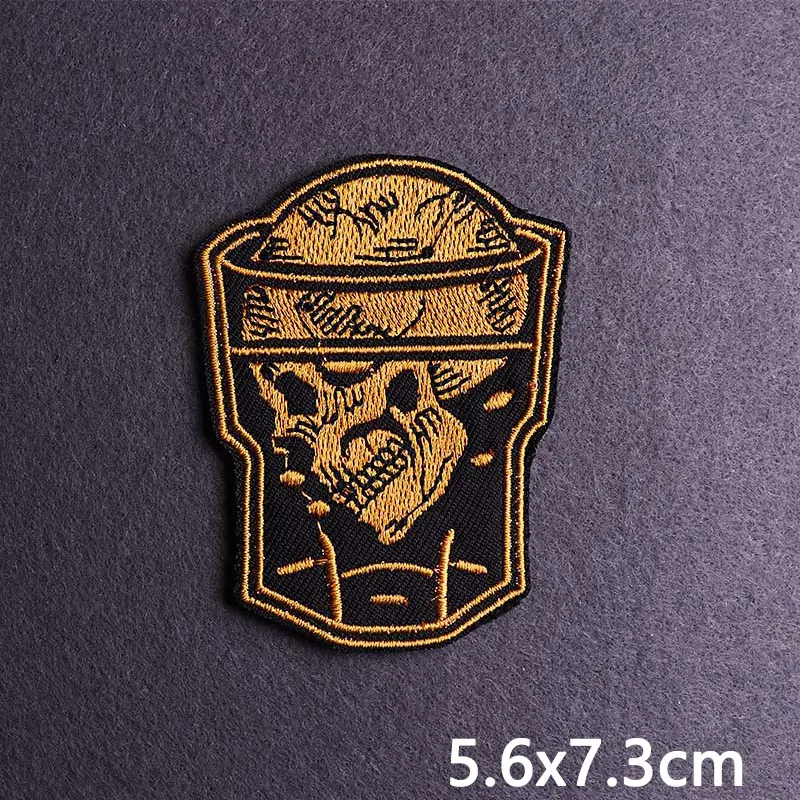 Панк Orc фитнес Животные Вышитые Патчи для одежды наклейки хиппи заплатка с
