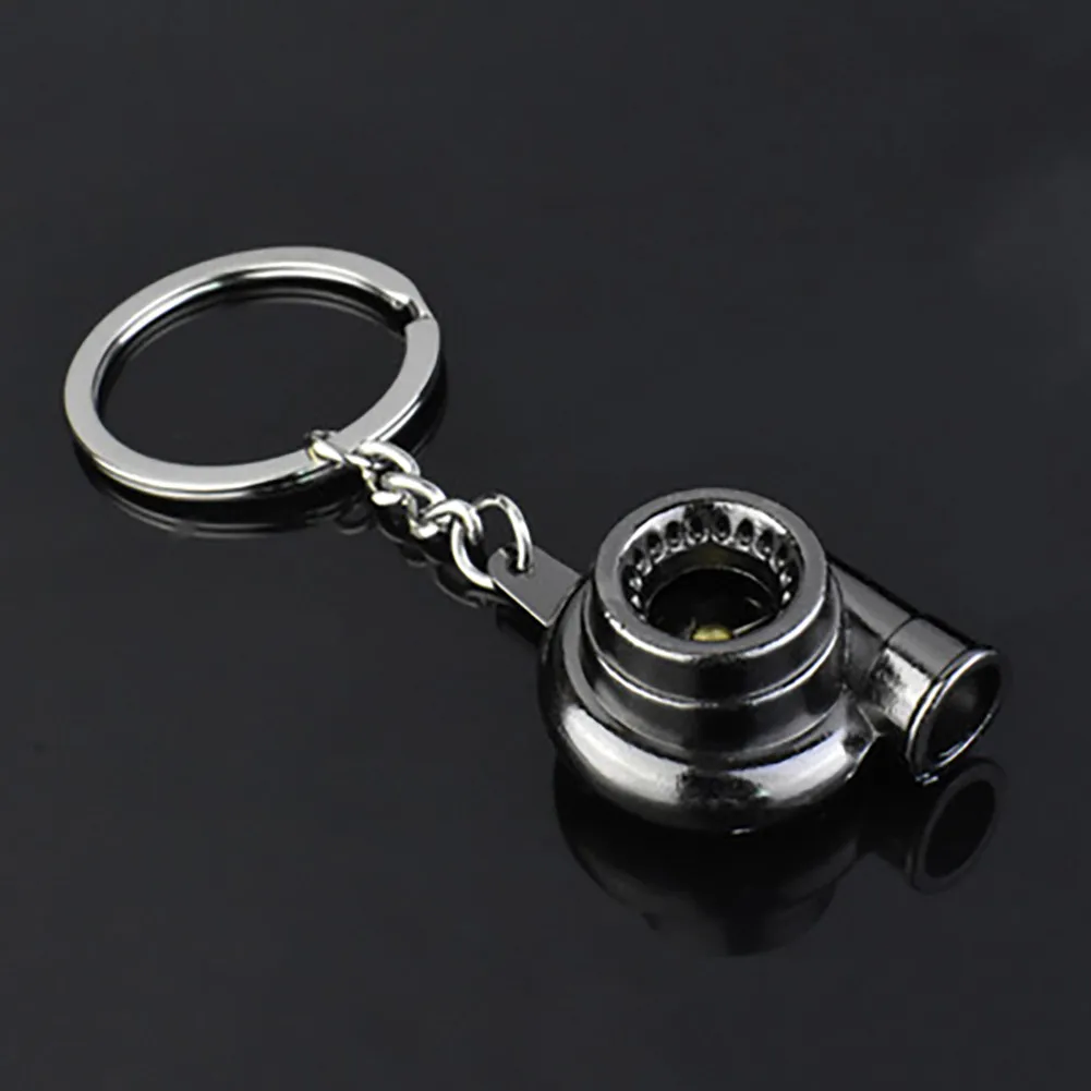 

Chrome Spinning Keychain High Quality Replacement Turbo Turbine With Ring