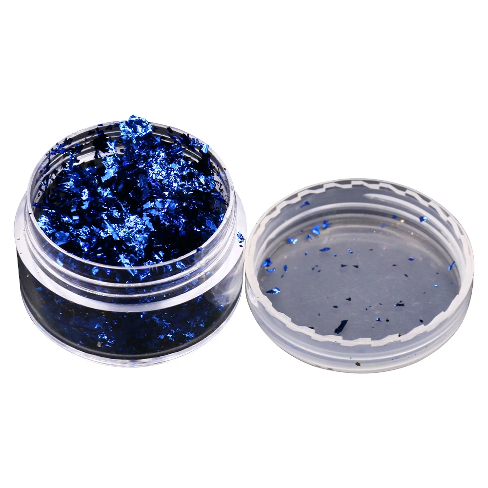 Хлопья из искусственной золотой фольги для украшения ногтей рисования искусства