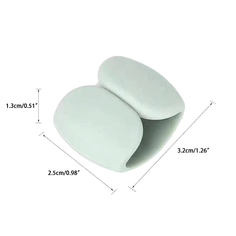 

Cute Winder Wire Straps Holder Round Clips for Data Cable Earphone Wrap Storage 4Pcs 4 Solid Color Home Office Desk Tidy