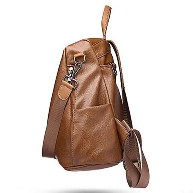 Женский рюкзак из искусственной кожи atinfor винтажный водонепроницаемый с защитой